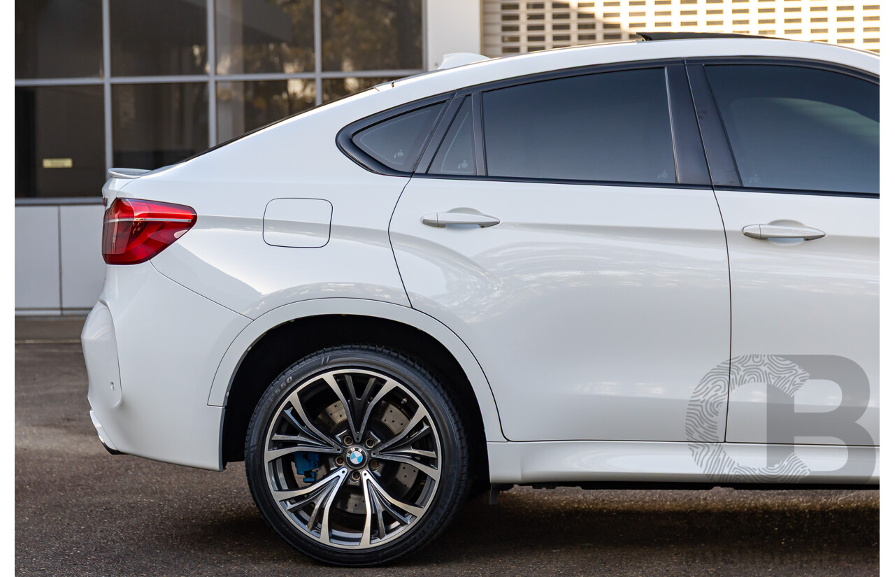 8/2015 BMW X6 M F86 4d Coupe Alpine White Twin Turbo V8 4.4L