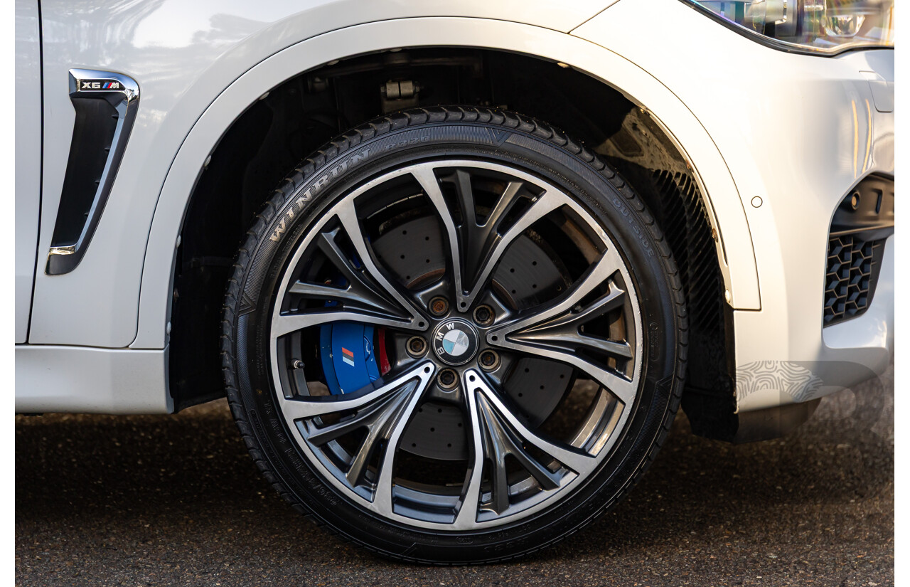 8/2015 BMW X6 M F86 4d Coupe Alpine White Twin Turbo V8 4.4L