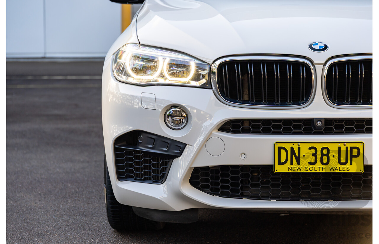 8/2015 BMW X6 M F86 4d Coupe Alpine White Twin Turbo V8 4.4L