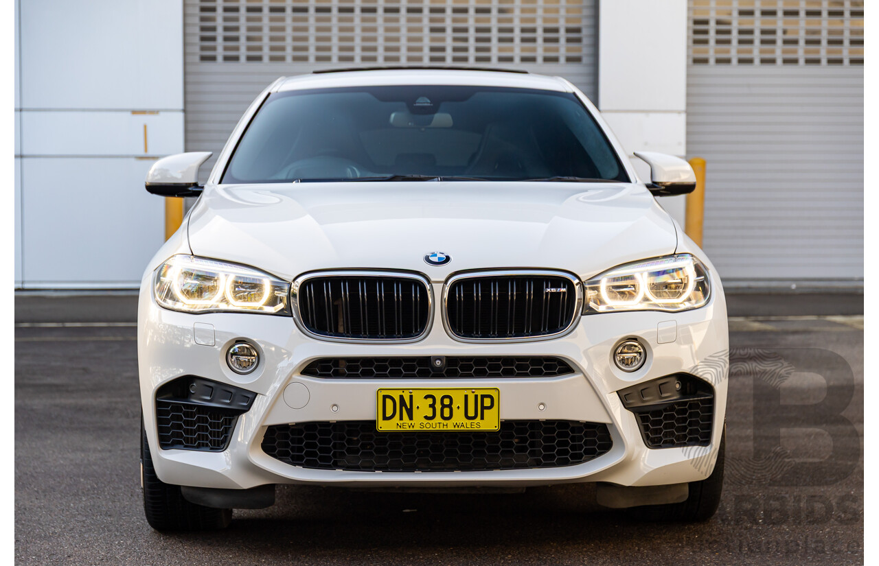 8/2015 BMW X6 M F86 4d Coupe Alpine White Twin Turbo V8 4.4L