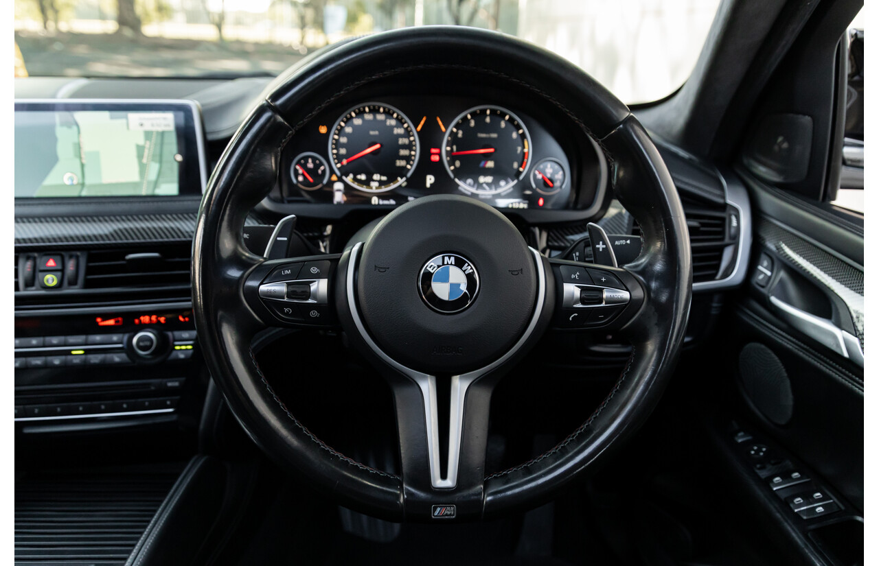 8/2015 BMW X6 M F86 4d Coupe Alpine White Twin Turbo V8 4.4L