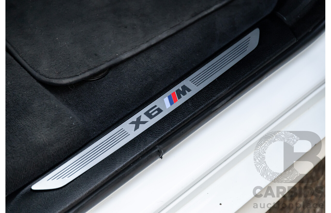 8/2015 BMW X6 M F86 4d Coupe Alpine White Twin Turbo V8 4.4L