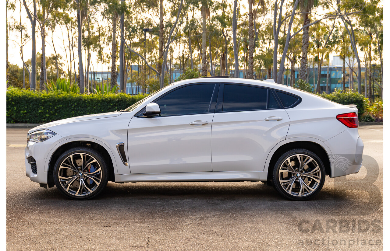 8/2015 BMW X6 M F86 4d Coupe Alpine White Twin Turbo V8 4.4L