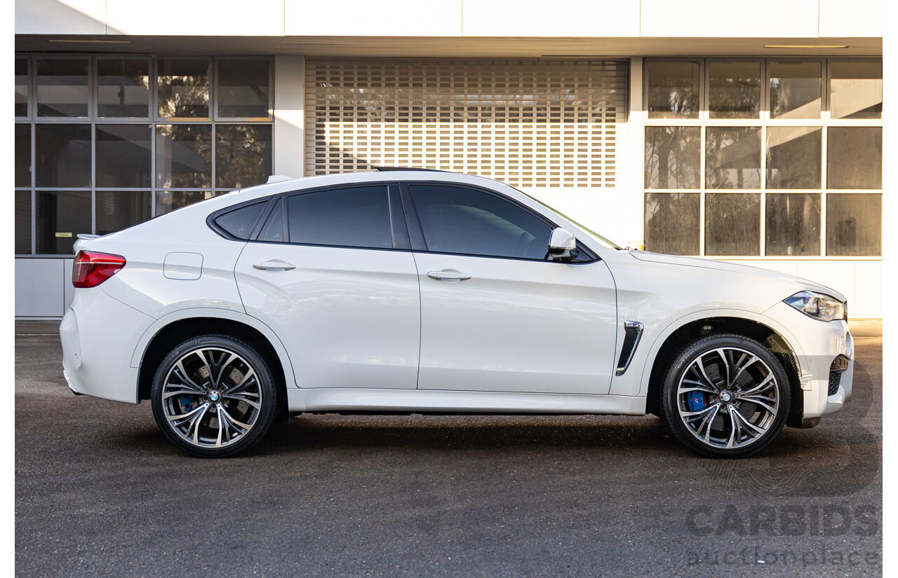 8/2015 BMW X6 M F86 4d Coupe Alpine White Twin Turbo V8 4.4L