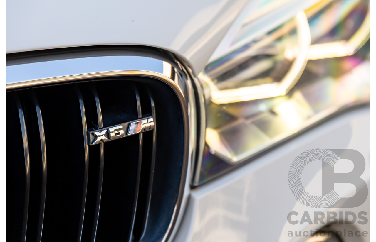 8/2015 BMW X6 M F86 4d Coupe Alpine White Twin Turbo V8 4.4L
