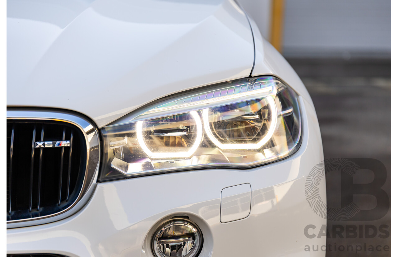 8/2015 BMW X6 M F86 4d Coupe Alpine White Twin Turbo V8 4.4L