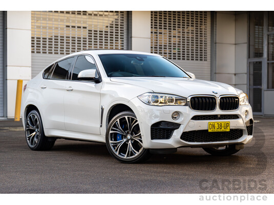 8/2015 BMW X6 M F86 4d Coupe Alpine White Twin Turbo V8 4.4L