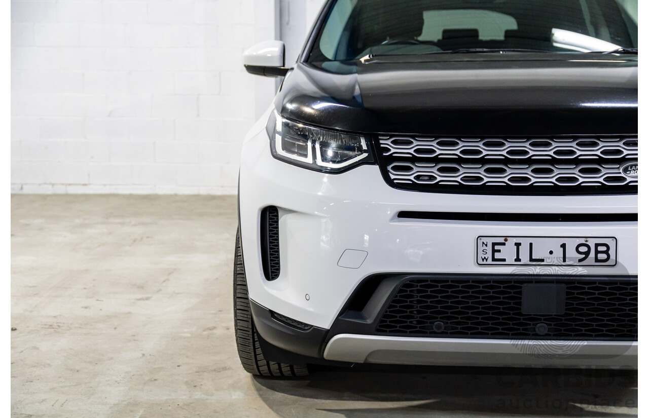 01/2020 Land Rover Discovery Sport P200 S (147kW AWD) L550 MY20.5 4d Wagon Fuji White Turbo 2.0L - 7 Seater