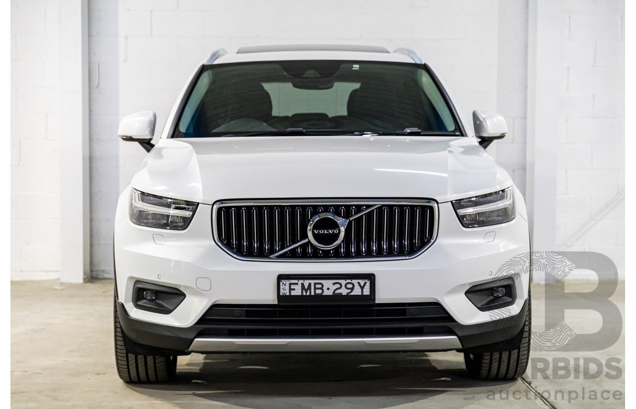 08/2020 Volvo XC40 T4 Inscription (AWD) AWD 536 MY21 4d Wagon Crystal White Pearl Turbo 2.0L