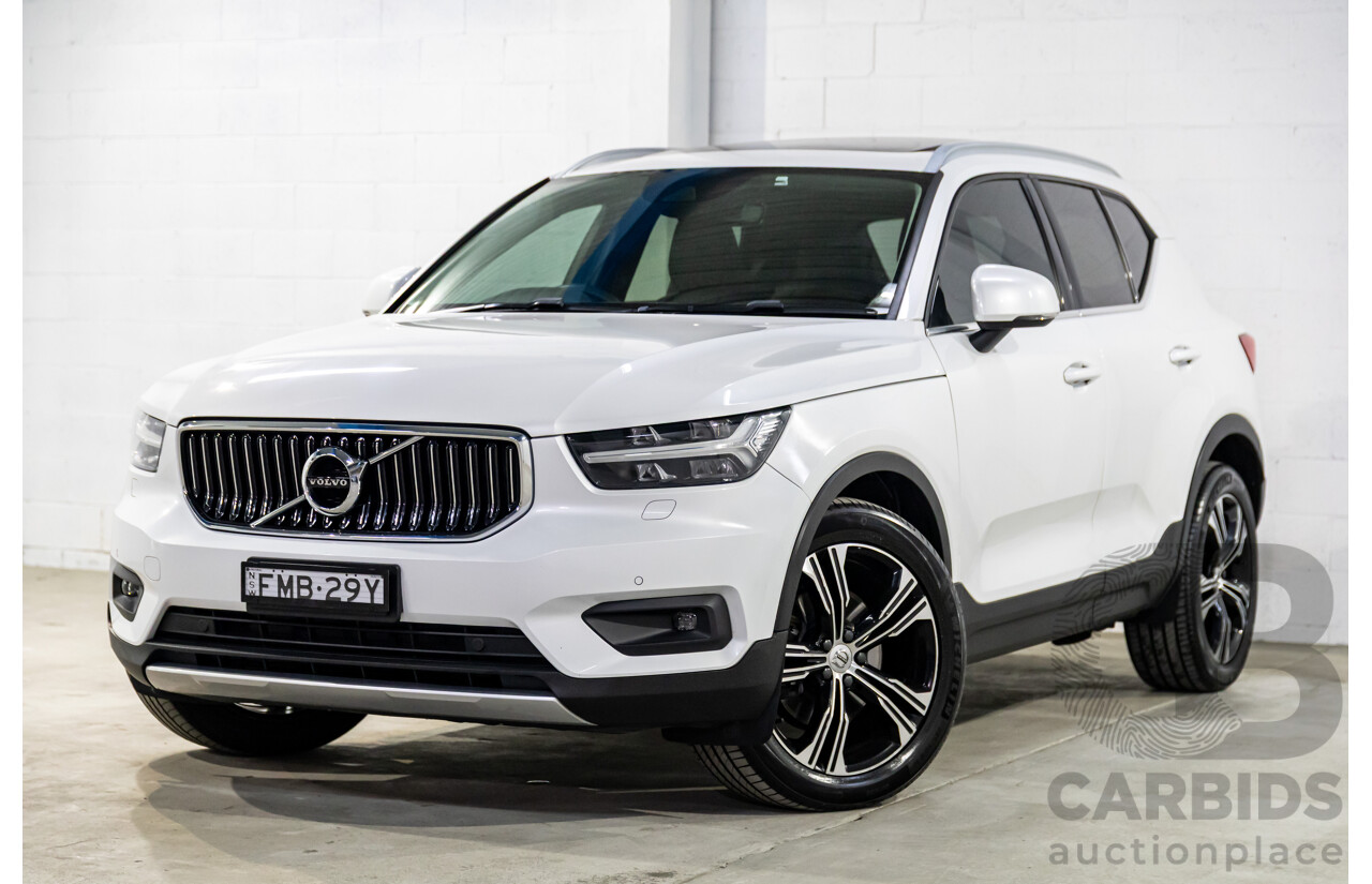 08/2020 Volvo XC40 T4 Inscription (AWD) AWD 536 MY21 4d Wagon Crystal White Pearl Turbo 2.0L