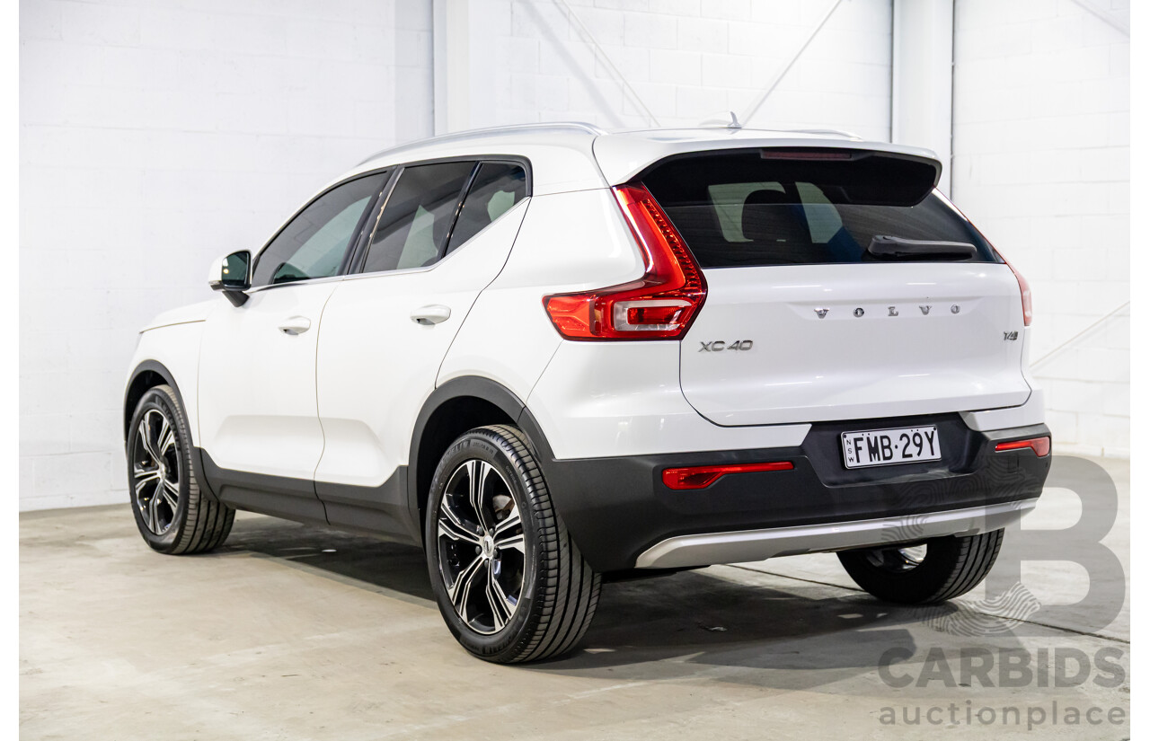 08/2020 Volvo XC40 T4 Inscription (AWD) AWD 536 MY21 4d Wagon Crystal White Pearl Turbo 2.0L