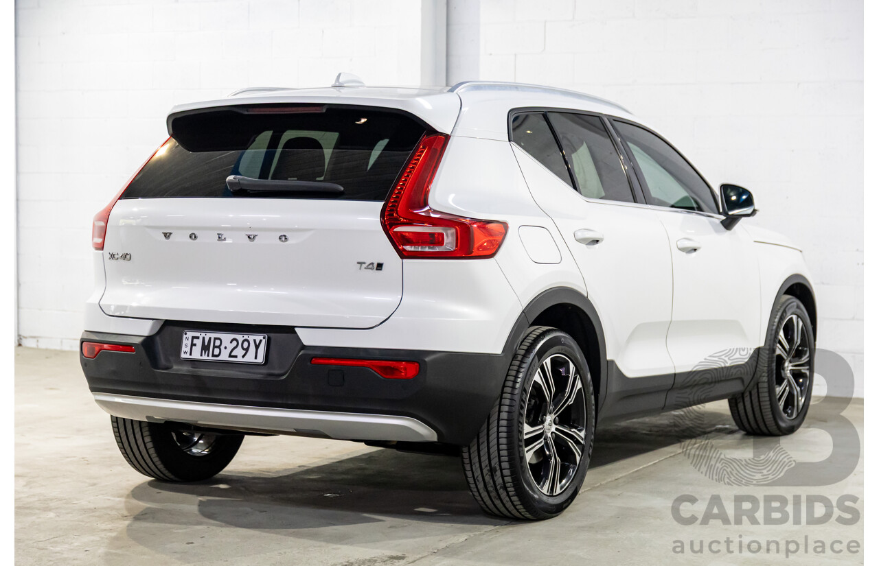 08/2020 Volvo XC40 T4 Inscription (AWD) AWD 536 MY21 4d Wagon Crystal White Pearl Turbo 2.0L