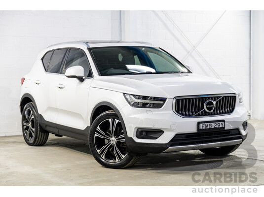 08/2020 Volvo XC40 T4 Inscription (AWD) AWD 536 MY21 4d Wagon Crystal White Pearl Turbo 2.0L
