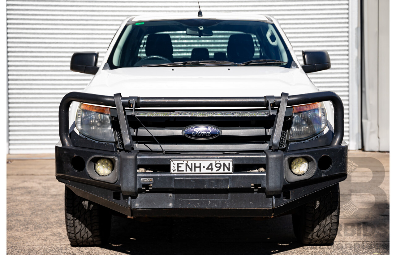 1/2014 Ford Ranger XL 3.2 (4x4) PX Dual C/Chas Cool White Turbo Diesel 3.2L