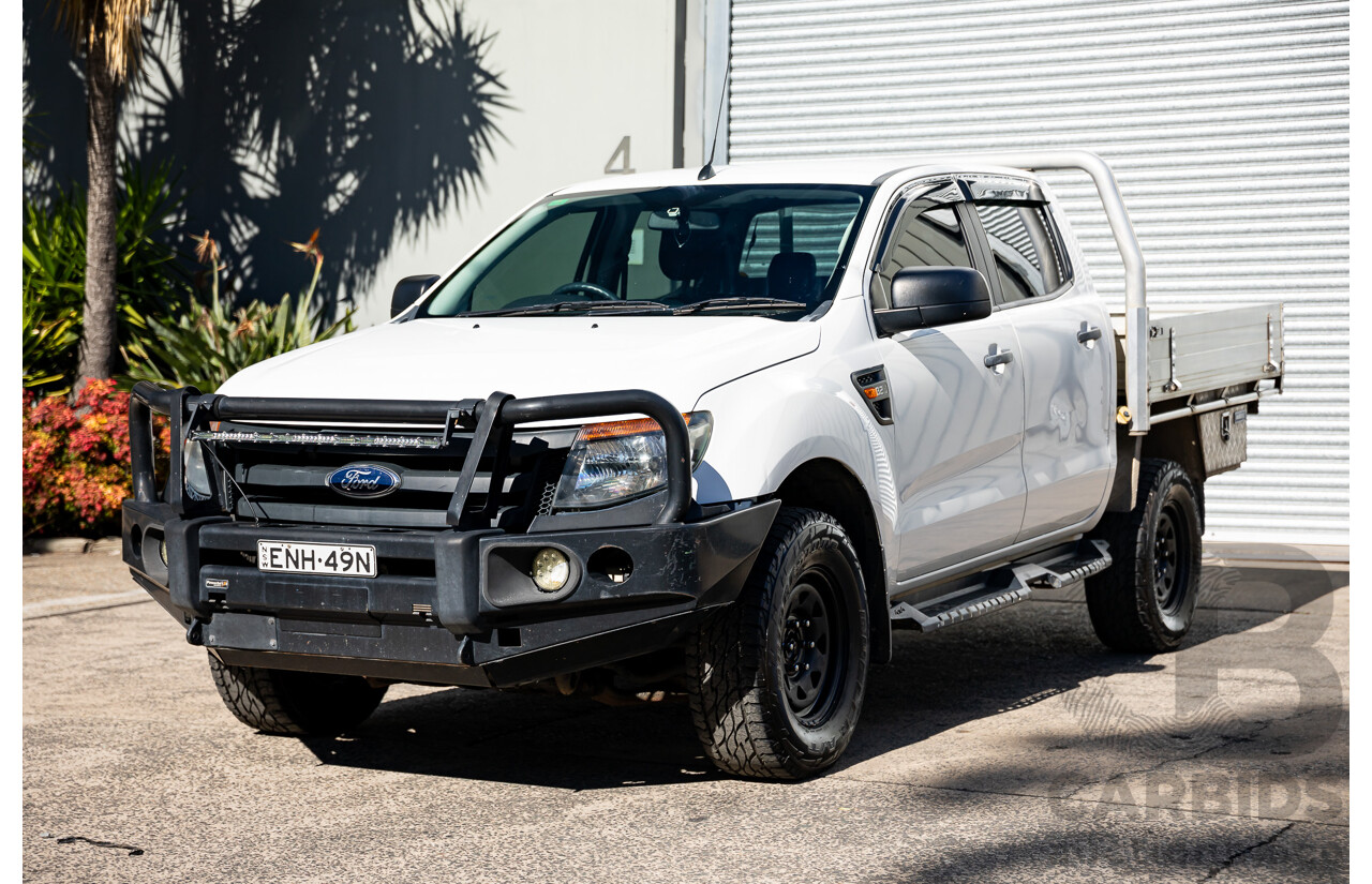 1/2014 Ford Ranger XL 3.2 (4x4) PX Dual C/Chas Cool White Turbo Diesel 3.2L