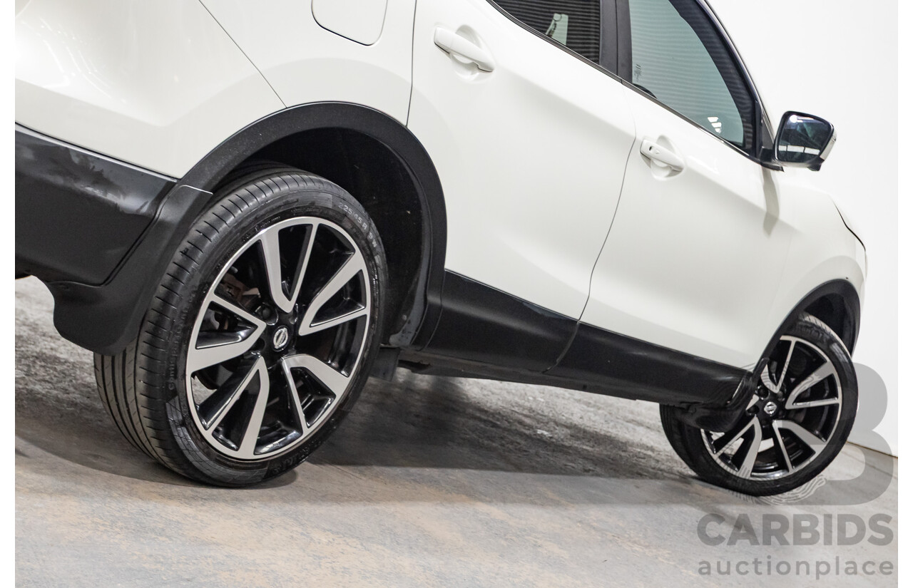 03/2016 Nissan Qashqai Ti FWD J11 4D Wagon Ivory Pearl White 2.0L