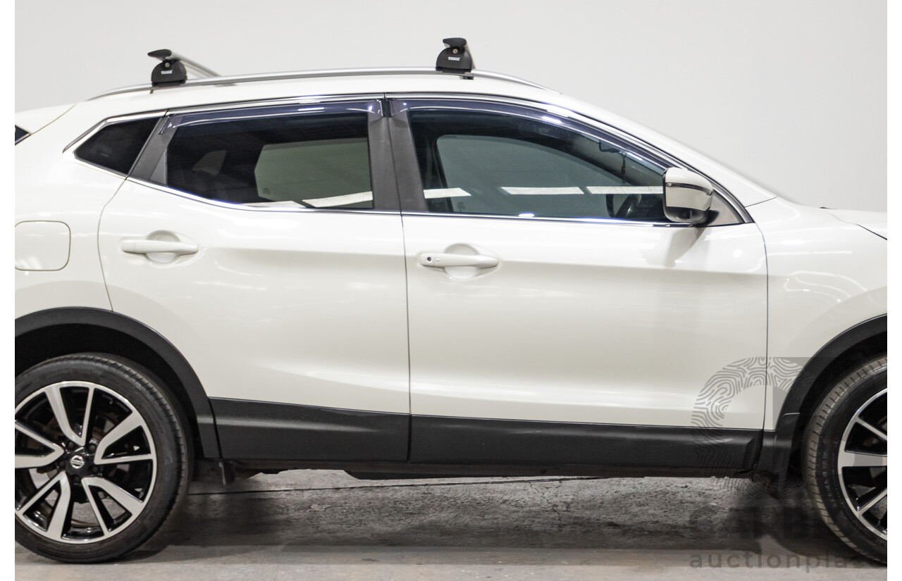 03/2016 Nissan Qashqai Ti FWD J11 4D Wagon Ivory Pearl White 2.0L