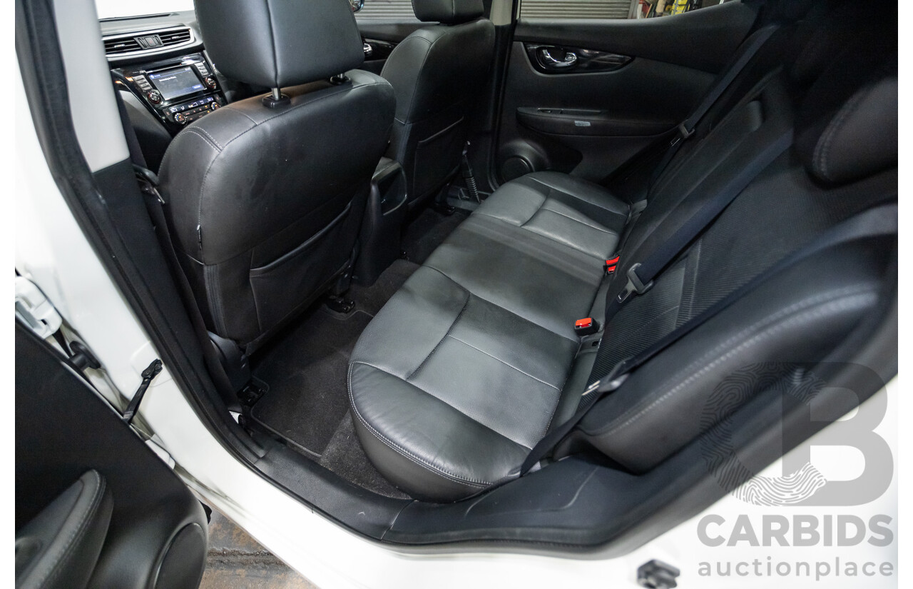 03/2016 Nissan Qashqai Ti FWD J11 4D Wagon Ivory Pearl White 2.0L