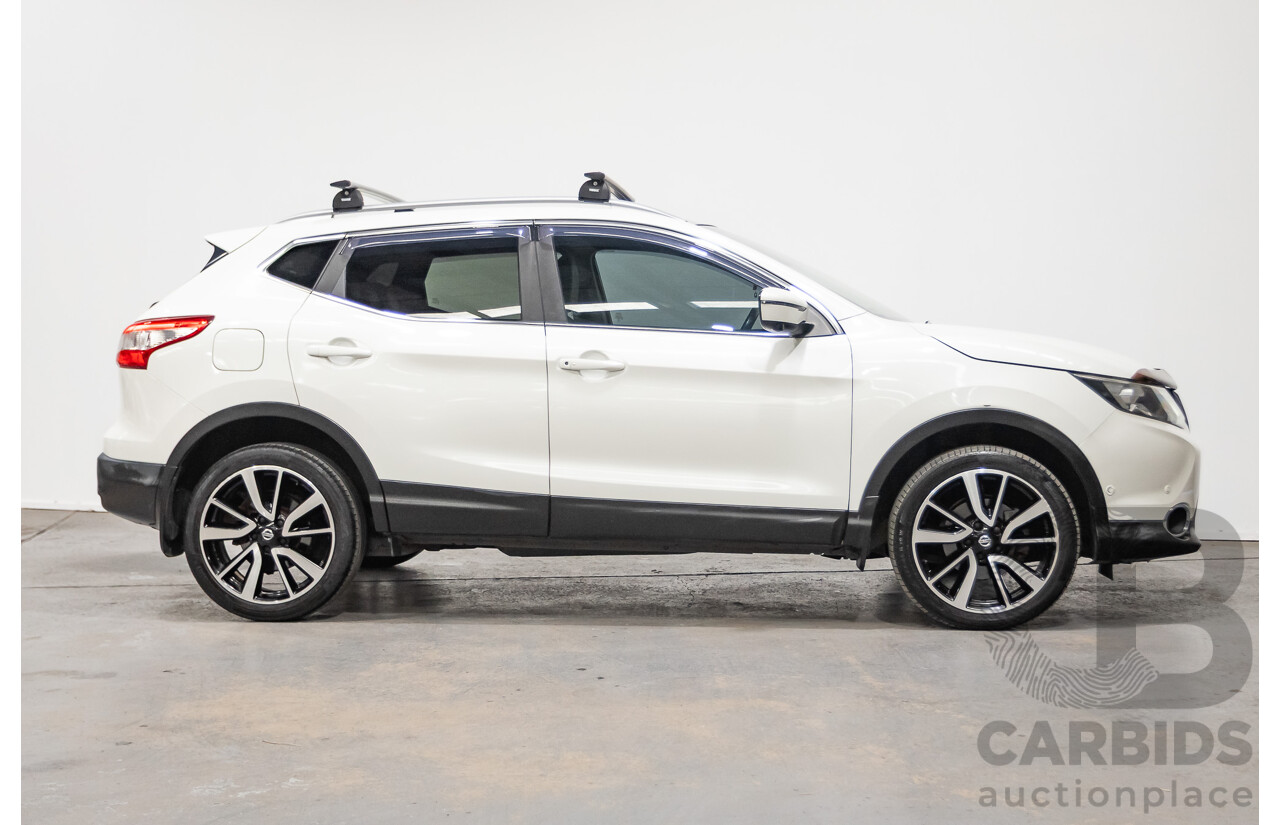 03/2016 Nissan Qashqai Ti FWD J11 4D Wagon Ivory Pearl White 2.0L