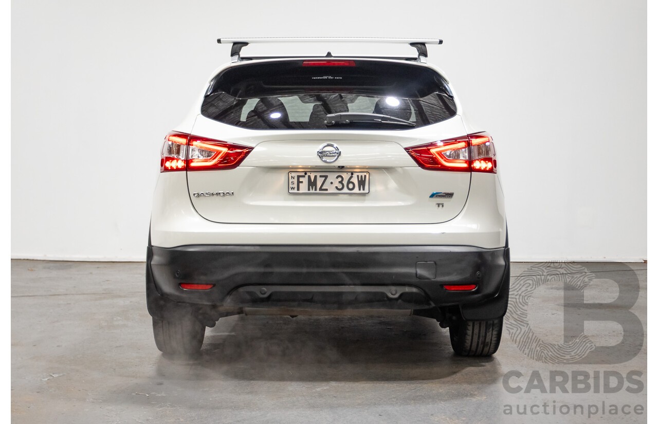03/2016 Nissan Qashqai Ti FWD J11 4D Wagon Ivory Pearl White 2.0L