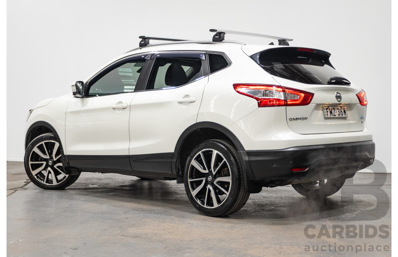 03/2016 Nissan Qashqai Ti FWD J11 4D Wagon Ivory Pearl White 2.0L