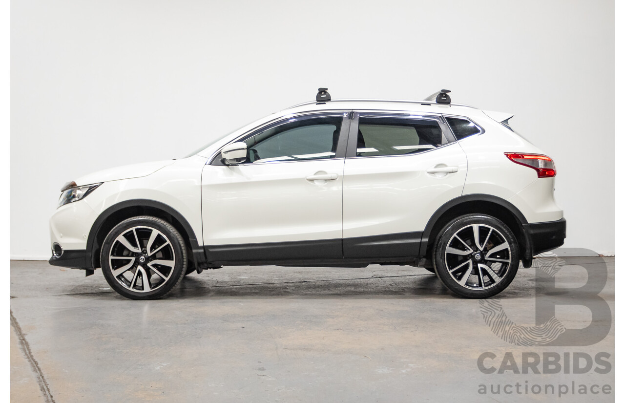 03/2016 Nissan Qashqai Ti FWD J11 4D Wagon Ivory Pearl White 2.0L