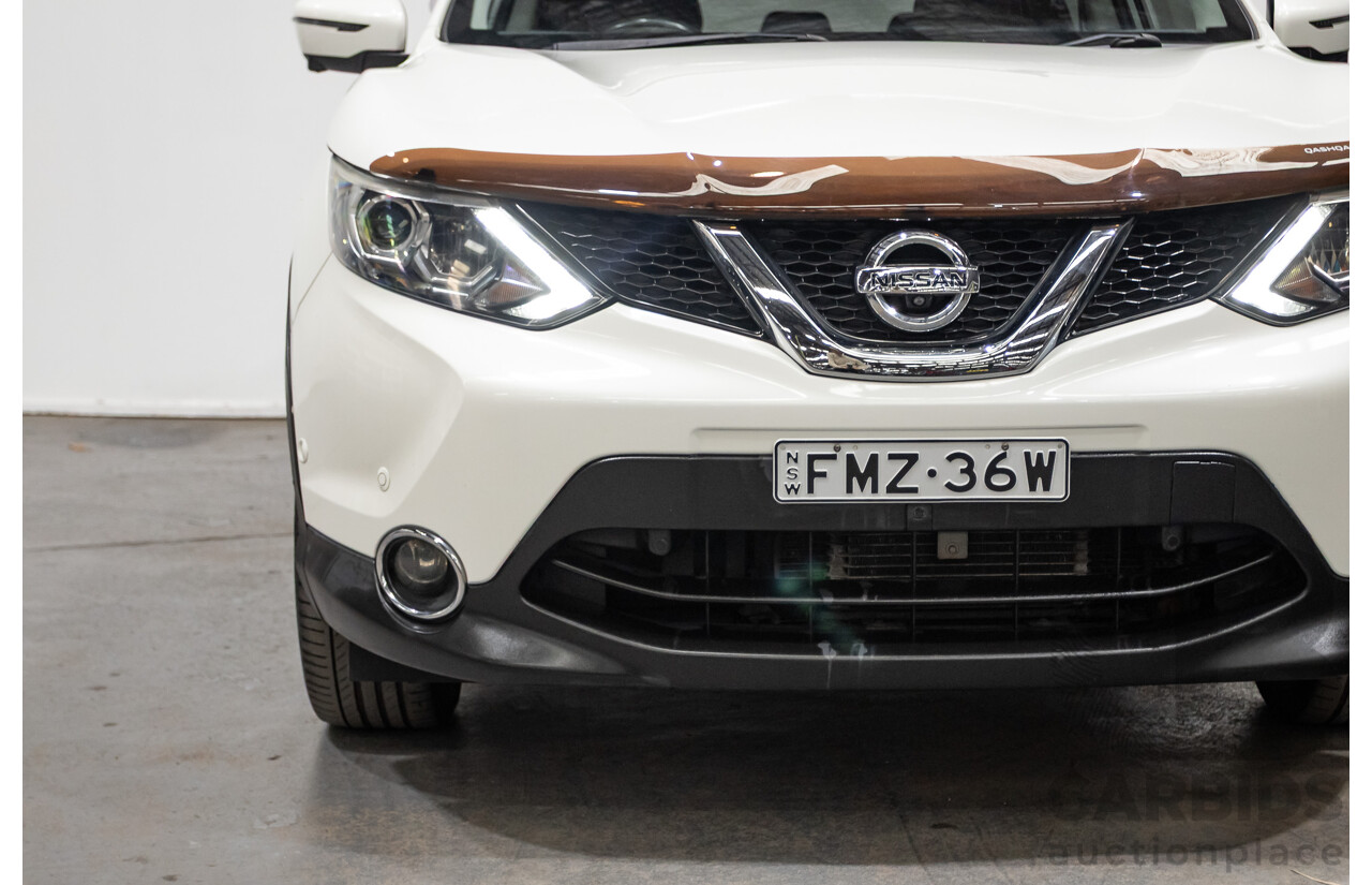 03/2016 Nissan Qashqai Ti FWD J11 4D Wagon Ivory Pearl White 2.0L