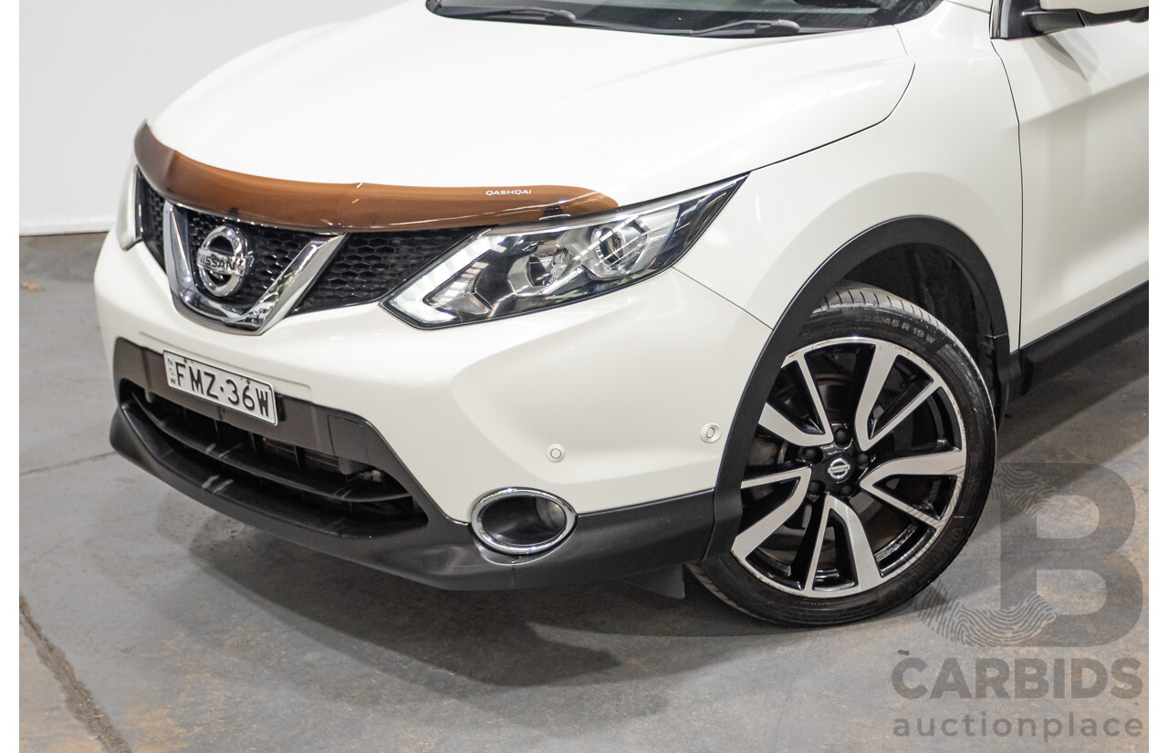 03/2016 Nissan Qashqai Ti FWD J11 4D Wagon Ivory Pearl White 2.0L