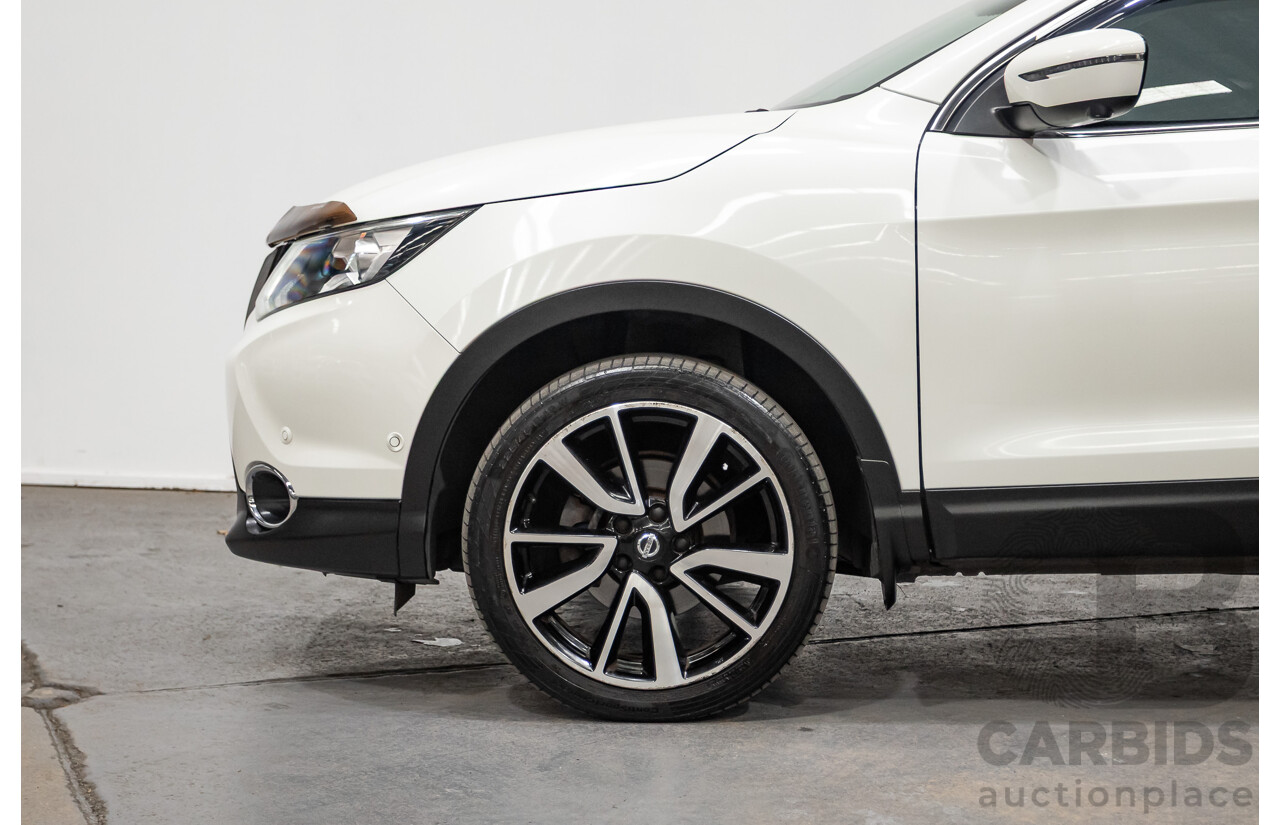 03/2016 Nissan Qashqai Ti FWD J11 4D Wagon Ivory Pearl White 2.0L