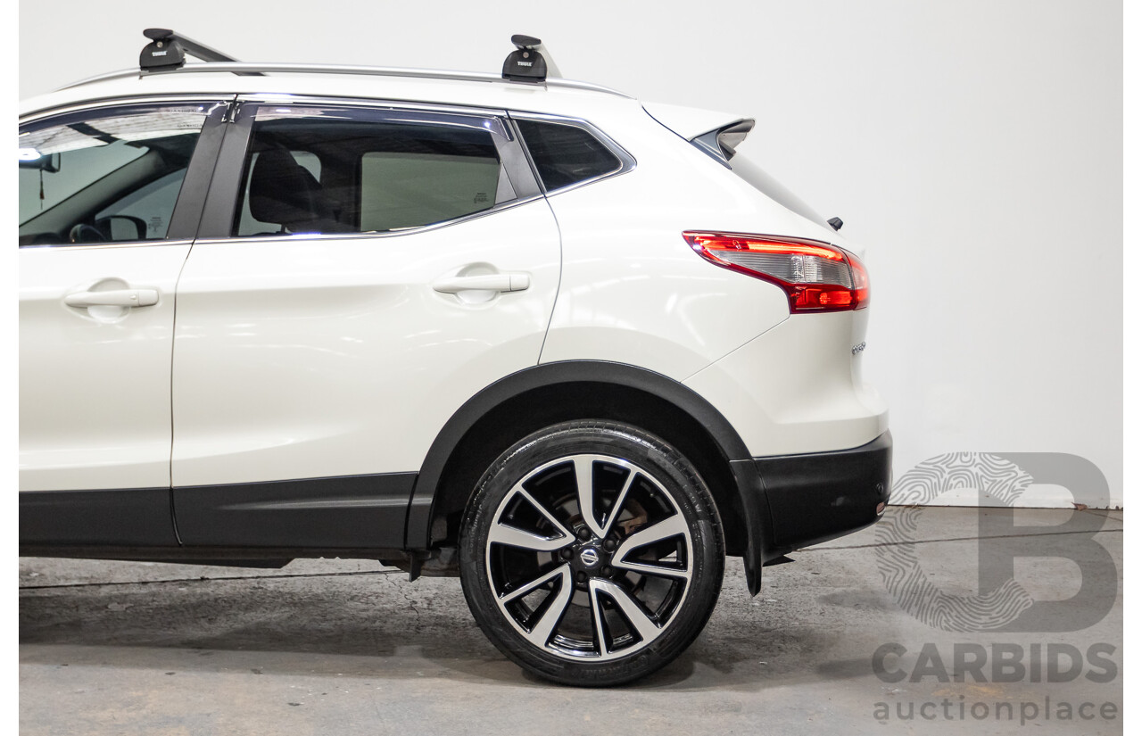 03/2016 Nissan Qashqai Ti FWD J11 4D Wagon Ivory Pearl White 2.0L