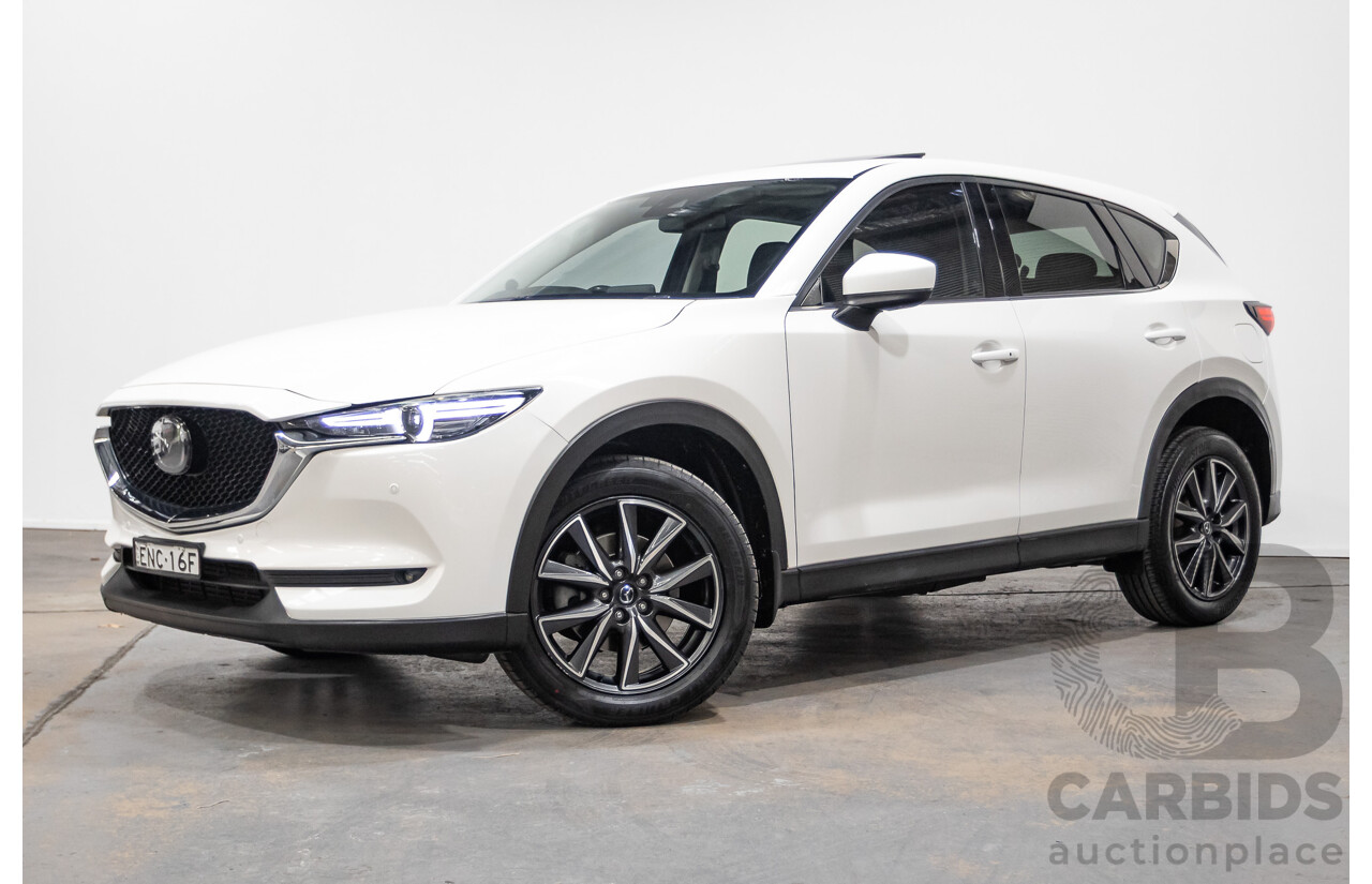 11/2017 Mazda CX-5 AKERA (4x4) AWD MY17.5 (KF SERIES 2) 4D Wagon Snowflake White 2.2L