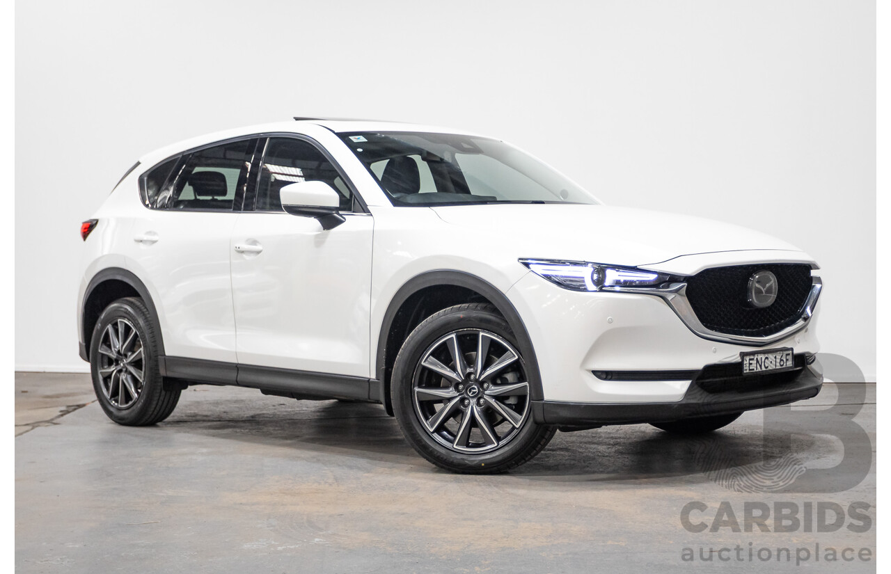 11/2017 Mazda CX-5 AKERA (4x4) AWD MY17.5 (KF SERIES 2) 4D Wagon Snowflake White 2.2L