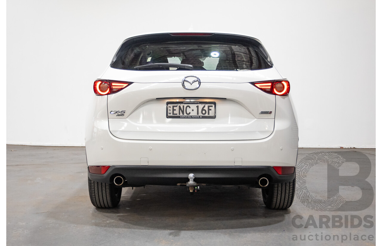 11/2017 Mazda CX-5 AKERA (4x4) AWD MY17.5 (KF SERIES 2) 4D Wagon Snowflake White 2.2L