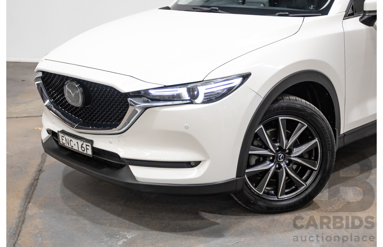 11/2017 Mazda CX-5 AKERA (4x4) AWD MY17.5 (KF SERIES 2) 4D Wagon Snowflake White 2.2L