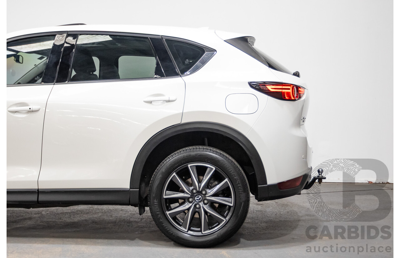 11/2017 Mazda CX-5 AKERA (4x4) AWD MY17.5 (KF SERIES 2) 4D Wagon Snowflake White 2.2L