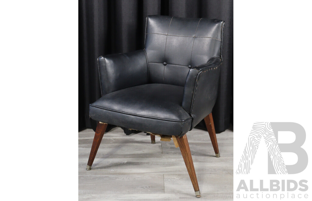 Vintage Australian Armchair with Vinyl Upholstery