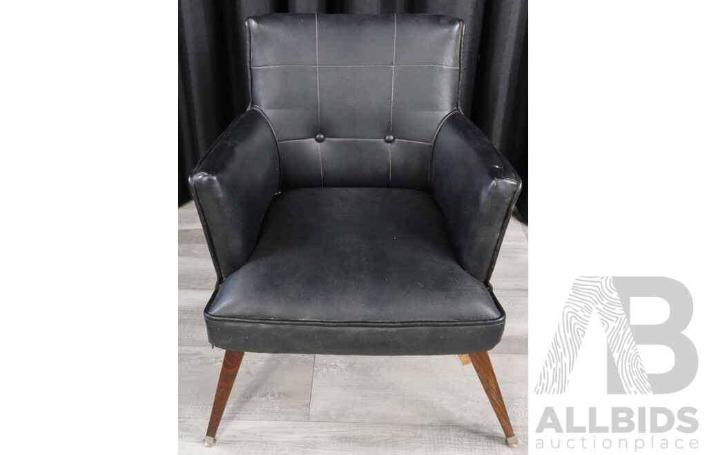 Vintage Australian Armchair with Vinyl Upholstery