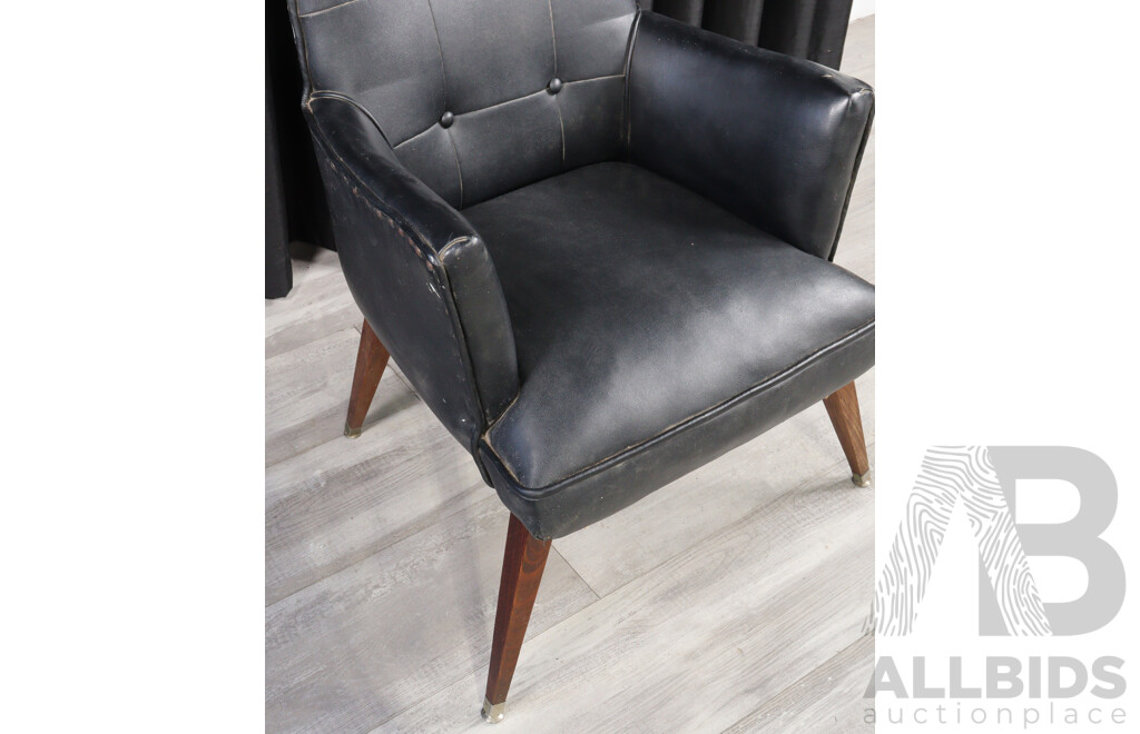 Vintage Australian Armchair with Vinyl Upholstery