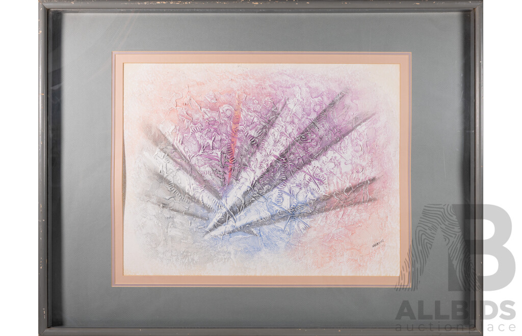 Marvin (20th Century, American), Abstract Expression - Morning Light, Original Acrylic Mixed Media, 104 x 79 cm (frame)