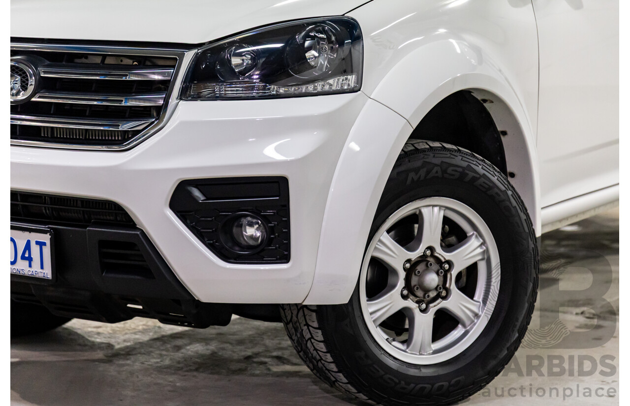 1/2021 Great Wall Steed (4x4) K2 C/Chas Pure White Turbo Diesel 2.0L