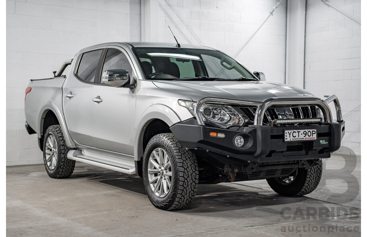 04/2017 Mitsubishi Triton GLS (4x4) MQ MY17 Dual Cab Utility Sterling Silver Metallic Turbo Diesel 2.4L