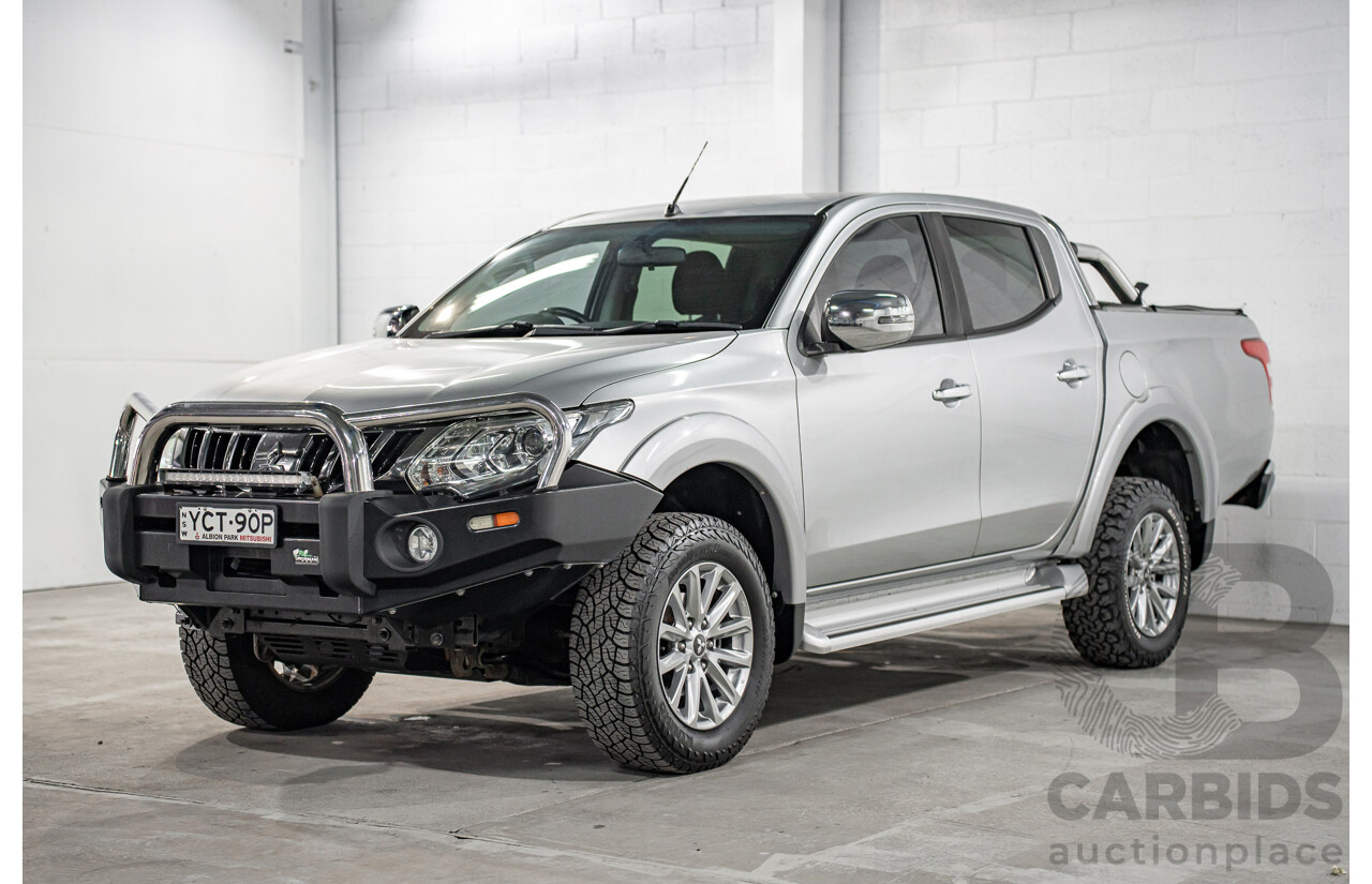 04/2017 Mitsubishi Triton GLS (4x4) MQ MY17 Dual Cab Utility Sterling Silver Metallic Turbo Diesel 2.4L