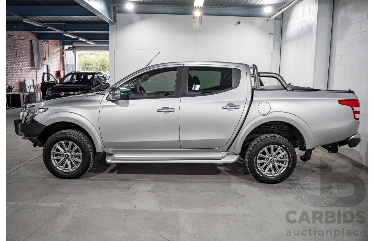 04/2017 Mitsubishi Triton GLS (4x4) MQ MY17 Dual Cab Utility Sterling Silver Metallic Turbo Diesel 2.4L