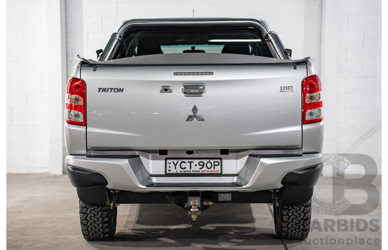 04/2017 Mitsubishi Triton GLS (4x4) MQ MY17 Dual Cab Utility Sterling Silver Metallic Turbo Diesel 2.4L
