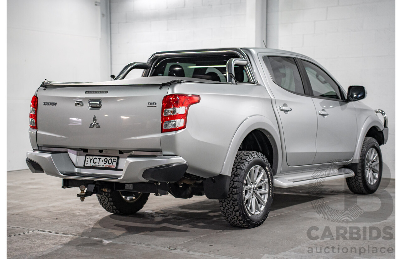 04/2017 Mitsubishi Triton GLS (4x4) MQ MY17 Dual Cab Utility Sterling Silver Metallic Turbo Diesel 2.4L