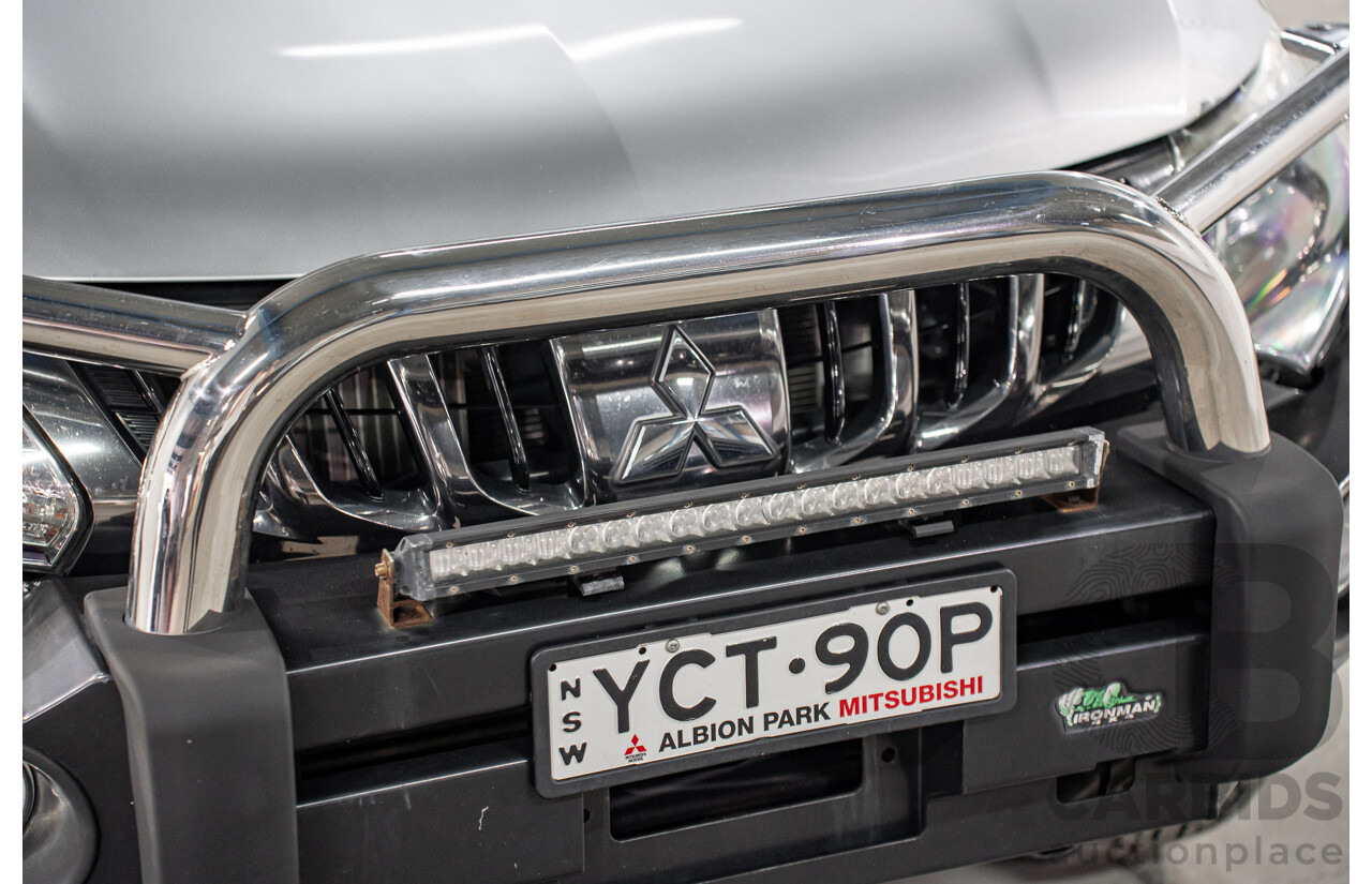04/2017 Mitsubishi Triton GLS (4x4) MQ MY17 Dual Cab Utility Sterling Silver Metallic Turbo Diesel 2.4L