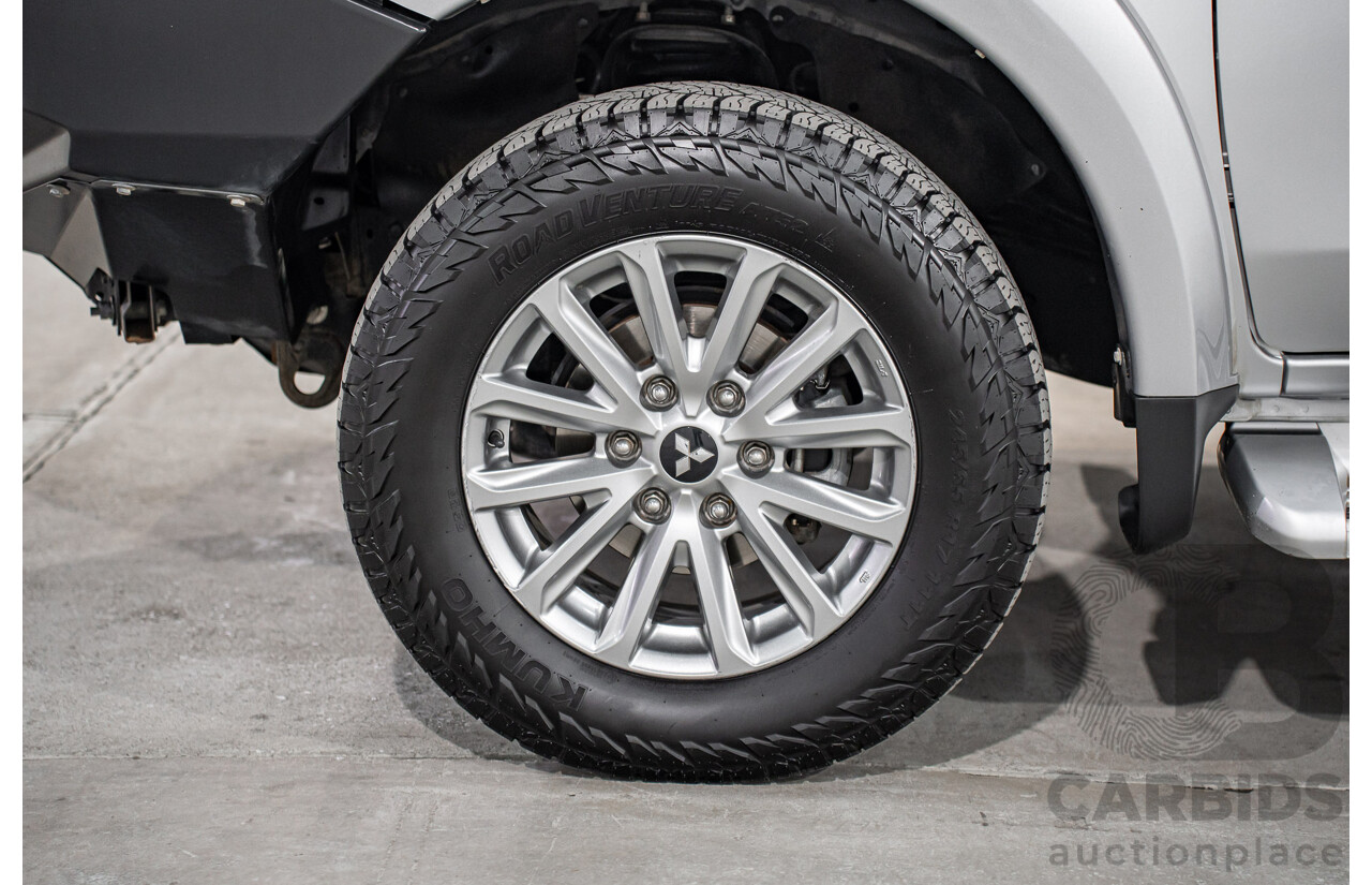 04/2017 Mitsubishi Triton GLS (4x4) MQ MY17 Dual Cab Utility Sterling Silver Metallic Turbo Diesel 2.4L