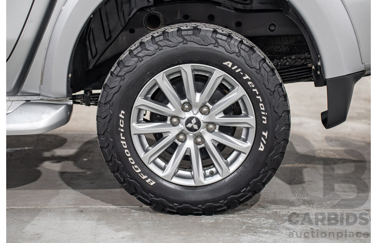 04/2017 Mitsubishi Triton GLS (4x4) MQ MY17 Dual Cab Utility Sterling Silver Metallic Turbo Diesel 2.4L