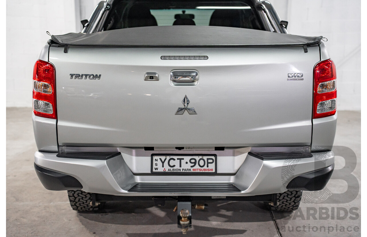 04/2017 Mitsubishi Triton GLS (4x4) MQ MY17 Dual Cab Utility Sterling Silver Metallic Turbo Diesel 2.4L