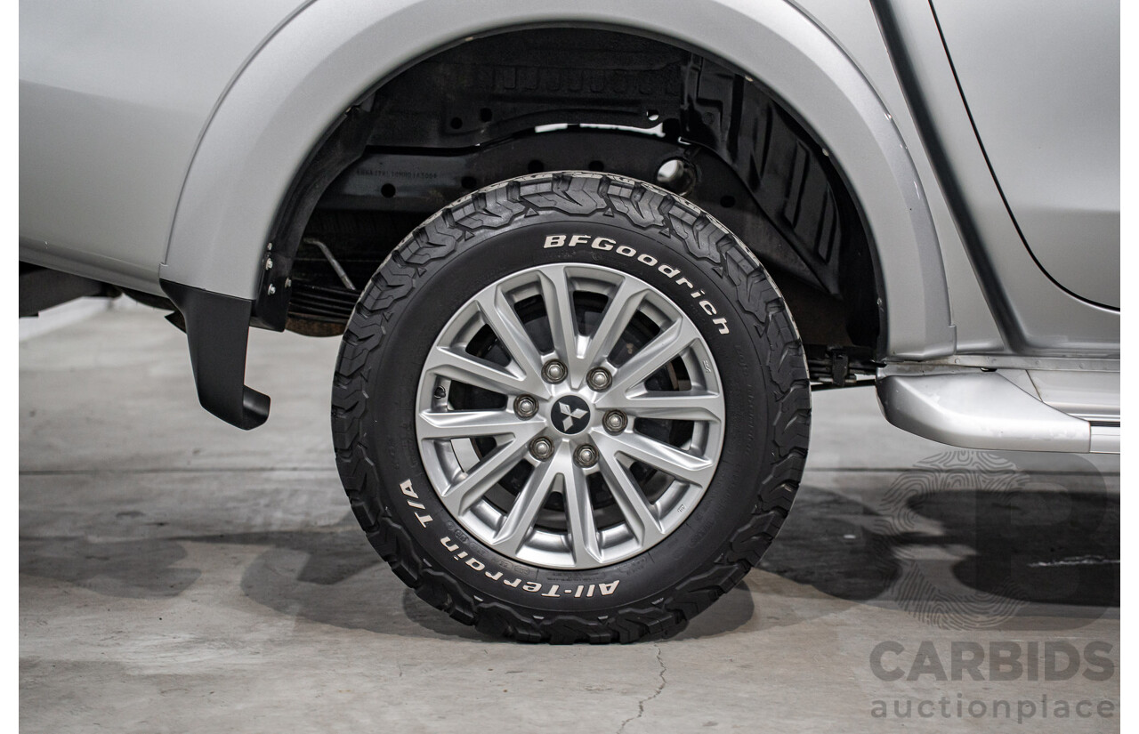 04/2017 Mitsubishi Triton GLS (4x4) MQ MY17 Dual Cab Utility Sterling Silver Metallic Turbo Diesel 2.4L